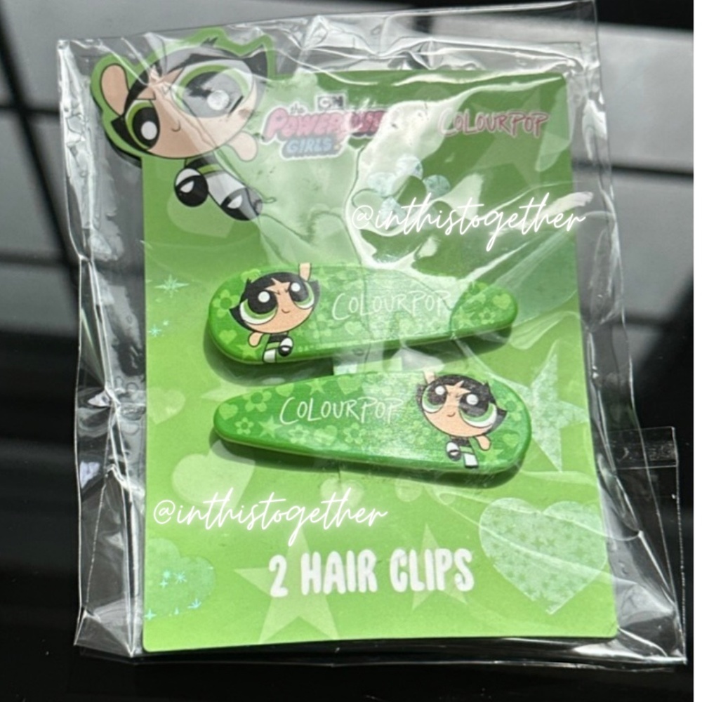 Colourpop x PowerPuff Girls Buttercup Hair Clips - Picture 1 of 2